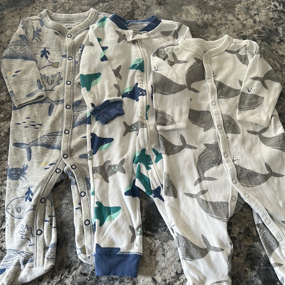 (3) 6 Month Baby Boys Carter Outfits